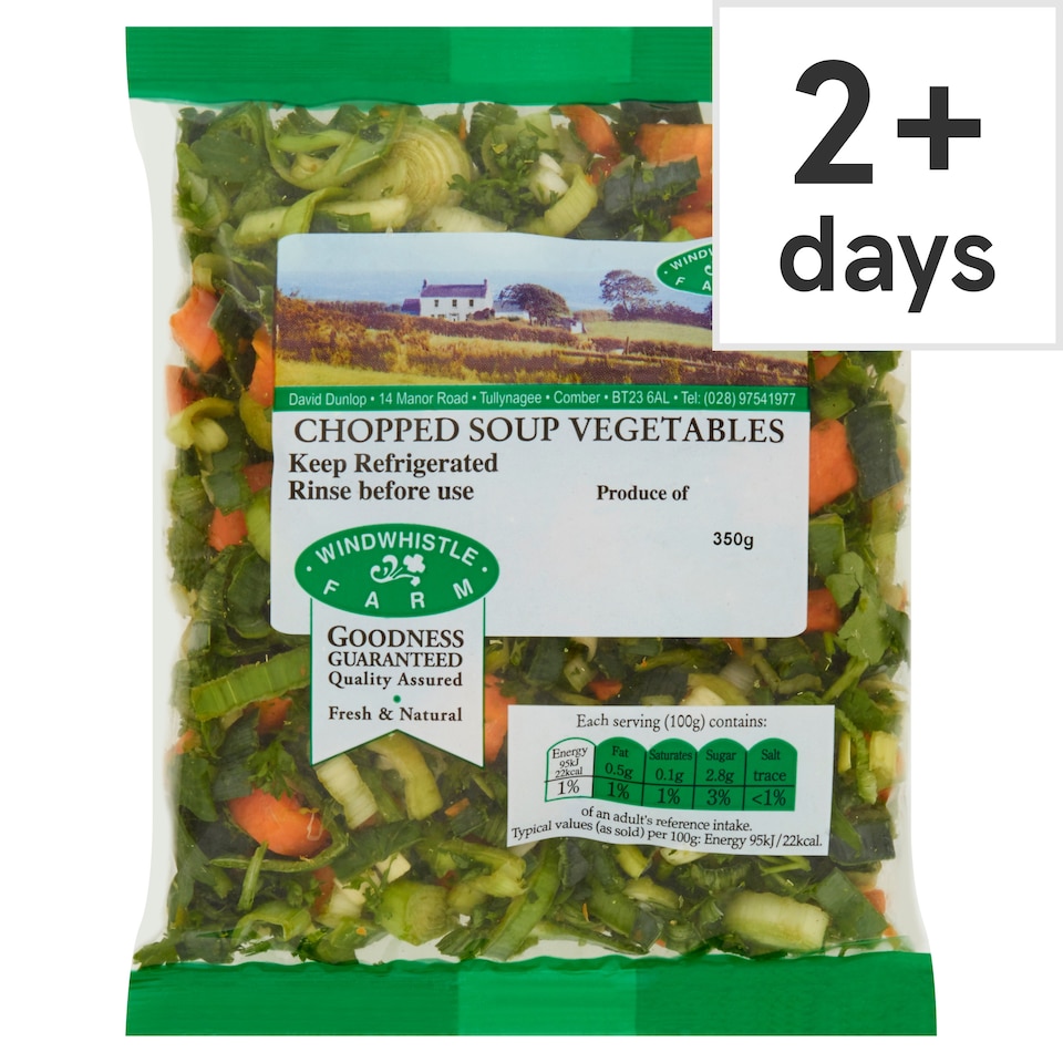 Windwhistle Chopped Soup Vegetables 350G