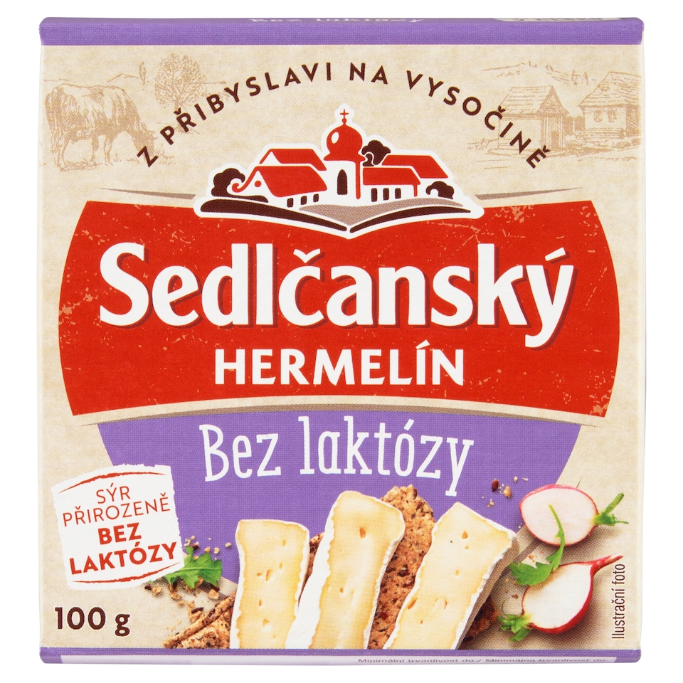 Obrázek 1 pro produkt Sedlčanský Hermelín bez laktózy 100g