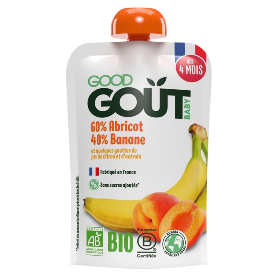 Good Gout Organic Apricot with Banana 120 g