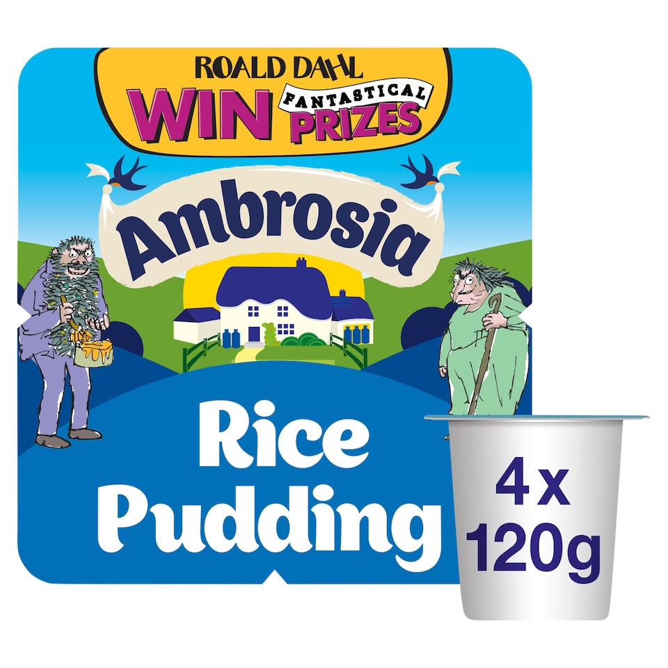 image 1 of Ambrosia Ready To Eat Creamed Rice Pudding 4 X 120G