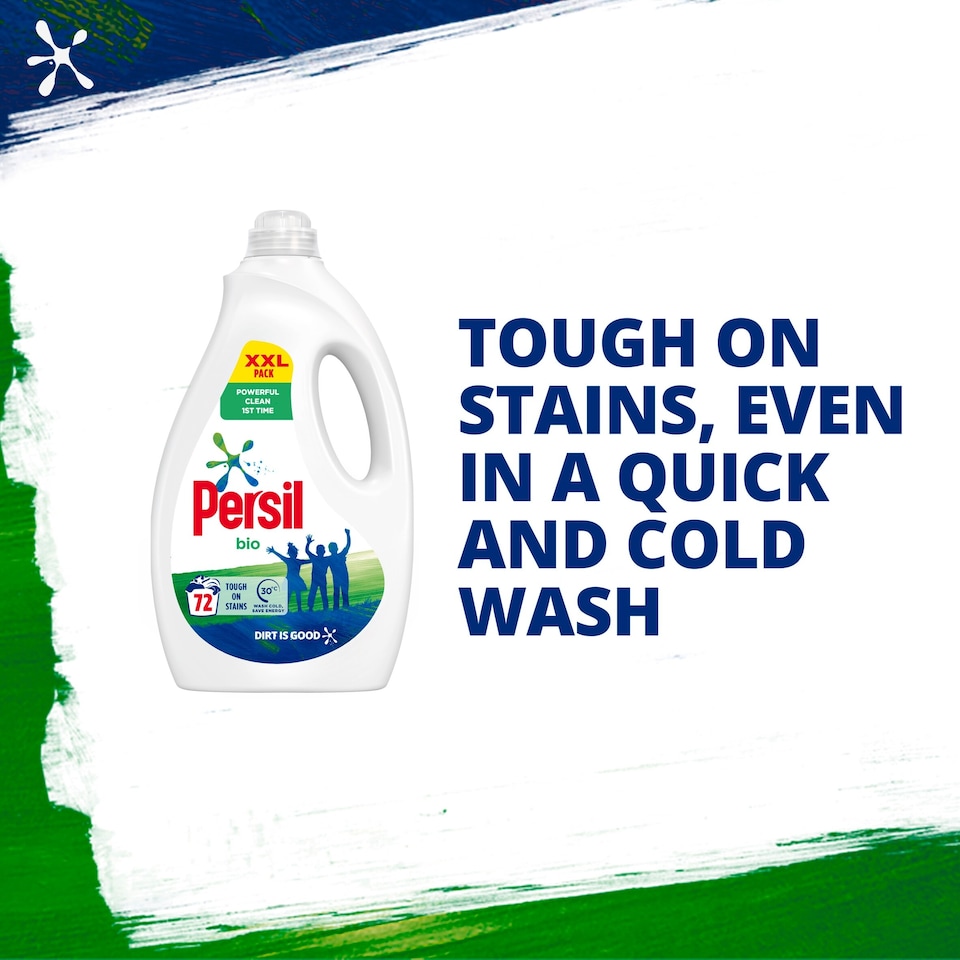 image 1 of Persil Bio Laundry Washing Liquid Detergent 72 Washes 1944ml