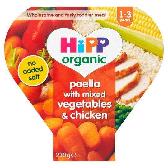 HiPP Organic Paella with Mxd Veg & Ckn 230g Tesco Groceries