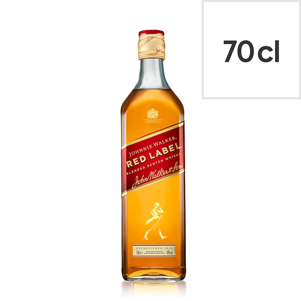 Johnnie Walker Red Label Scotch Whisky Bottle 40 Vol 70cl