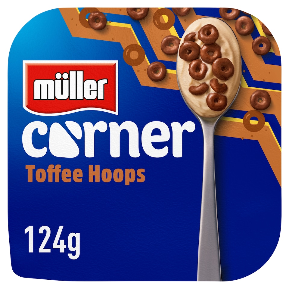 image 1 of Muller Corner Toffee Hoops Yogurt 124G