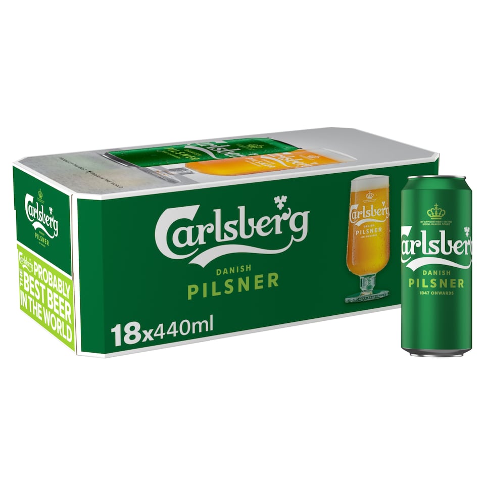 image 1 of Carlsberg Danish Pilsner Lager Beer 18 x 440ml