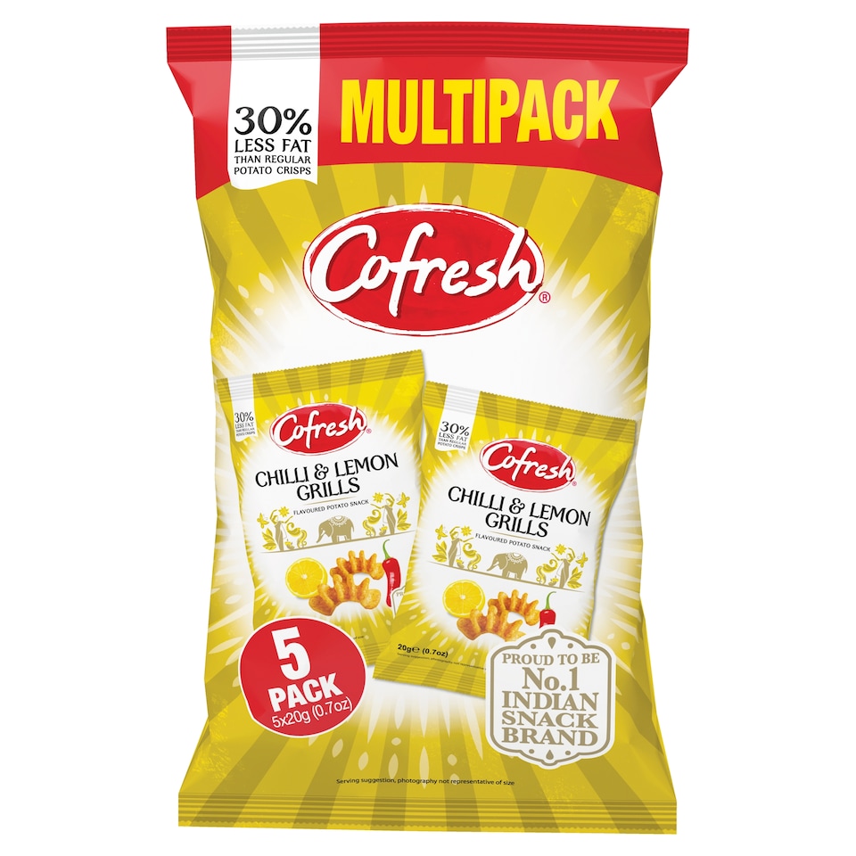 Cofresh Chilli & Lemon Grills Multipack 5X20g