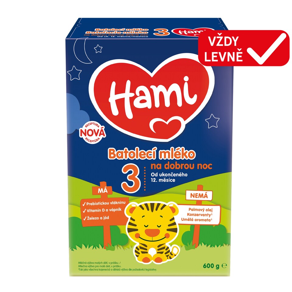 image 1 of HAMI 3 toddler milk for a good night's sleep 600g