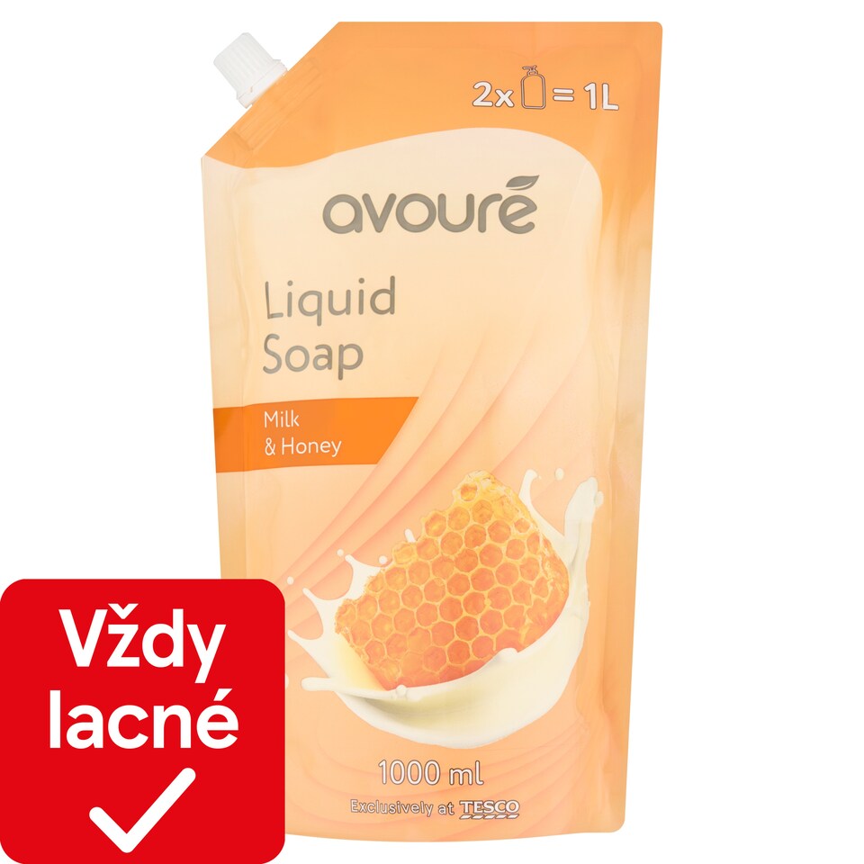 Avouré Tekuté mydlo s vôňou mlieka a medu 1000 ml