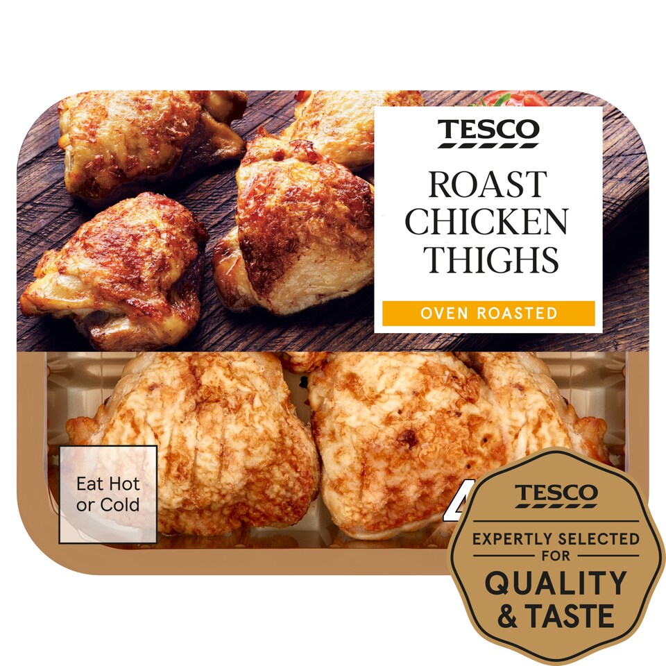 Tesco Ready To Eat Roast British Chicken Thighs 450G