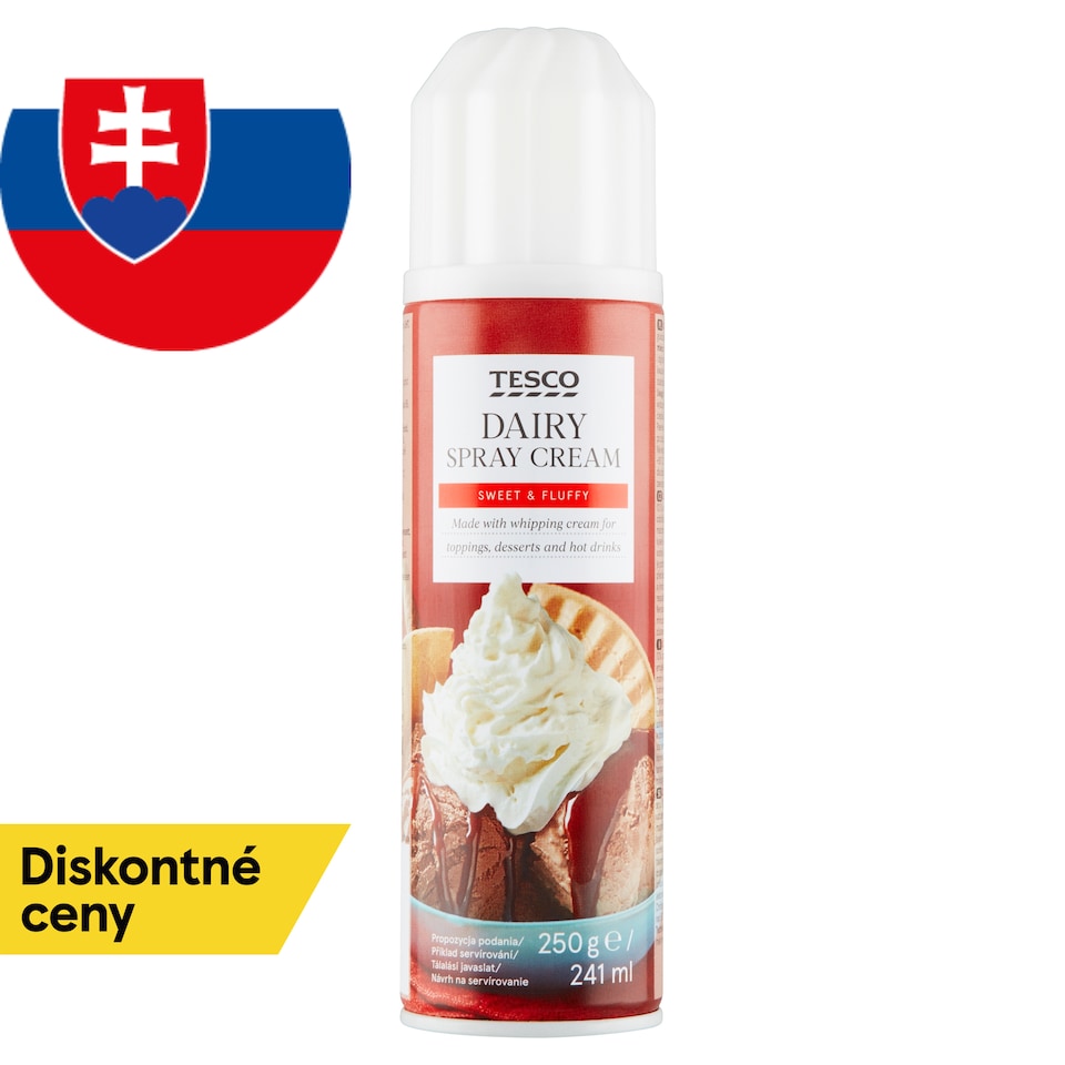 Tesco Smotanový dezert na šľahanie 250 g