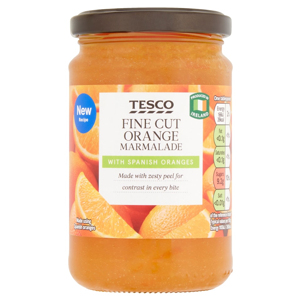 Tesco Fine Cut Orange Marmalade 340G