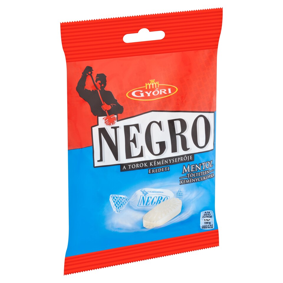 image 1 of Győri Negro Menthol Flavoured Unfilled Hard Candy 79 g