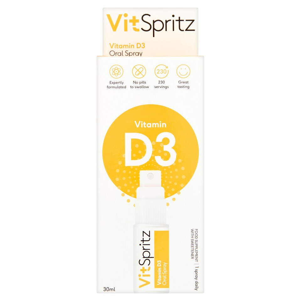 Vitspritz Vitamin D3 Oral Spray - Orange Flavour - 30ml