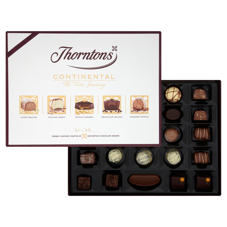 image 1 of THORNTONS CONT GIFTWRAPPED CHOC 284G