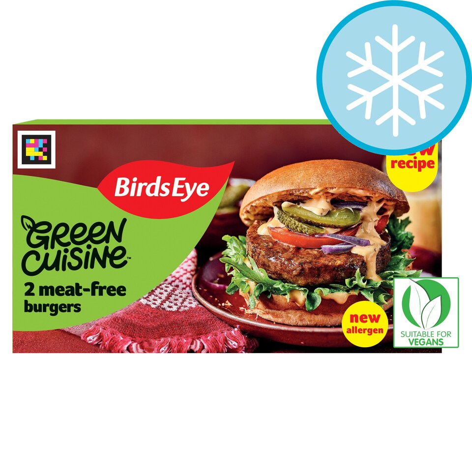 Birds Eye 2 Green Cuisine Meat Free Burgers 209g