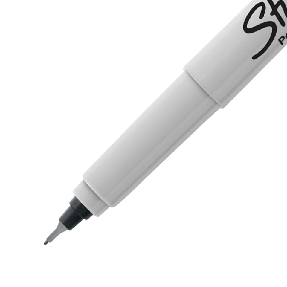 image 1 of Sharpie Permanent Markers, Ultra-Fine Point, Black, 2 Count