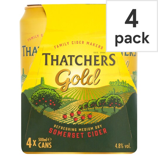 Thatchers Gold Cider 4X500ml Can
