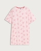 image 4 of F&F Pure Cotton Lobster Love Print Nightdress in Multi Pink