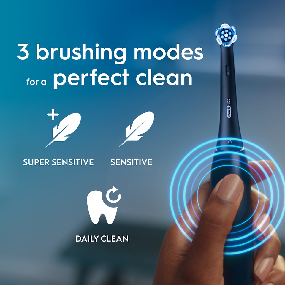 image 1 of Oral-B iO Series 2 Clean & Care Black Electric Toothbrush & Travel Case