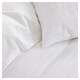 image 2 of F&F Home Bedding White Waffle Duvet Set King
