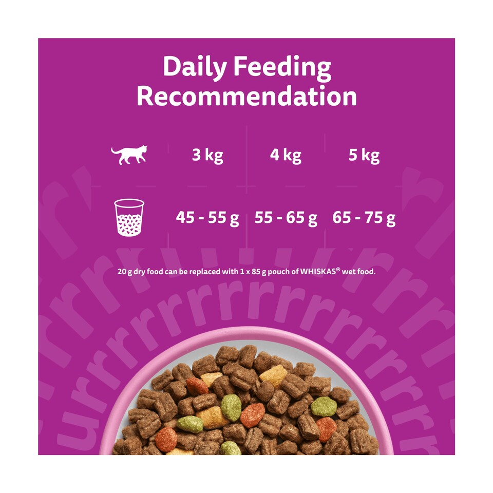 image 1 of Whiskas Adult 1+ Dry Cat Food Biscuits Salmon 1.9Kg