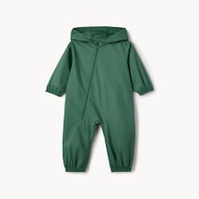 F&F School Unisex Zip Up Puddlesuit in Green