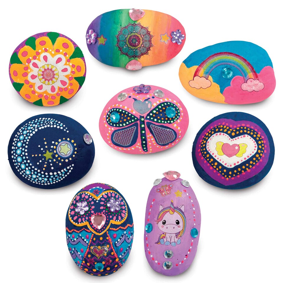 image 1 of Addo Out to Impress Neon Pebble Painting Creative Set