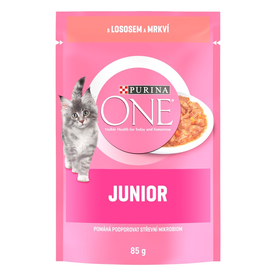 Obrázek 1 pro produkt Purina ONE Junior kapsička pro koťata losos ve šťávě 85g