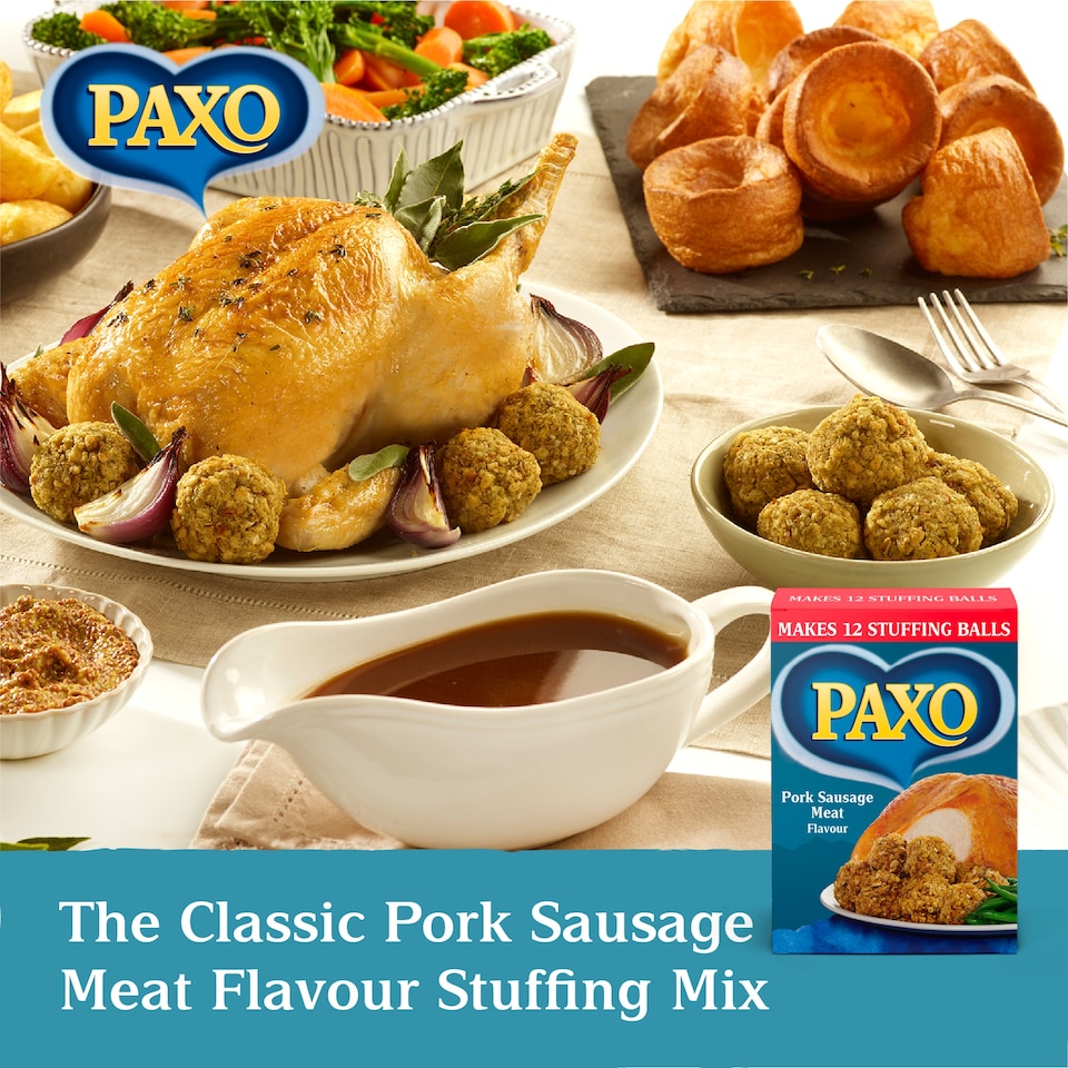image 1 of Paxo Pork Sausages Meat Flavour Stuffing Mix 170G