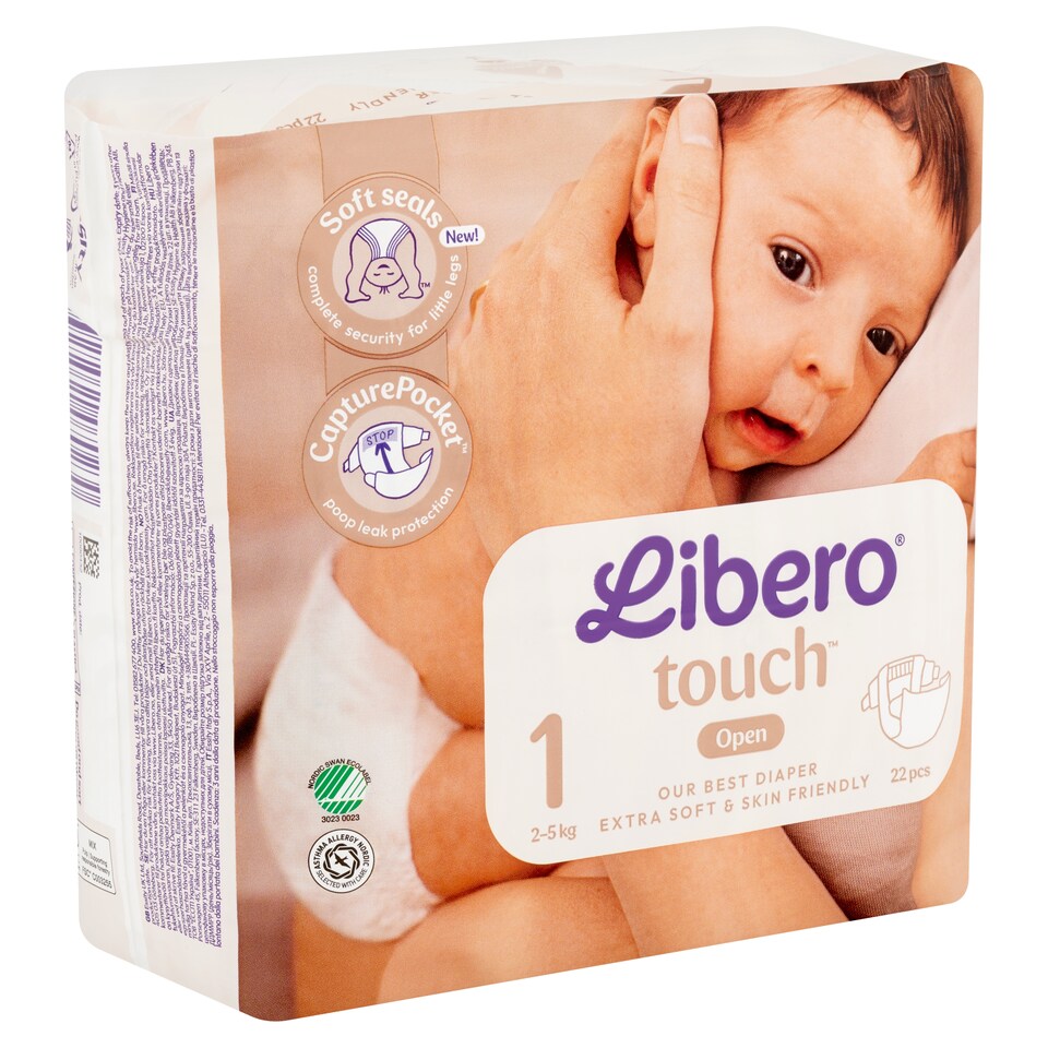 Libero Touch pelenka, méret: 1, 2-5 kg, 22 db  1. kép