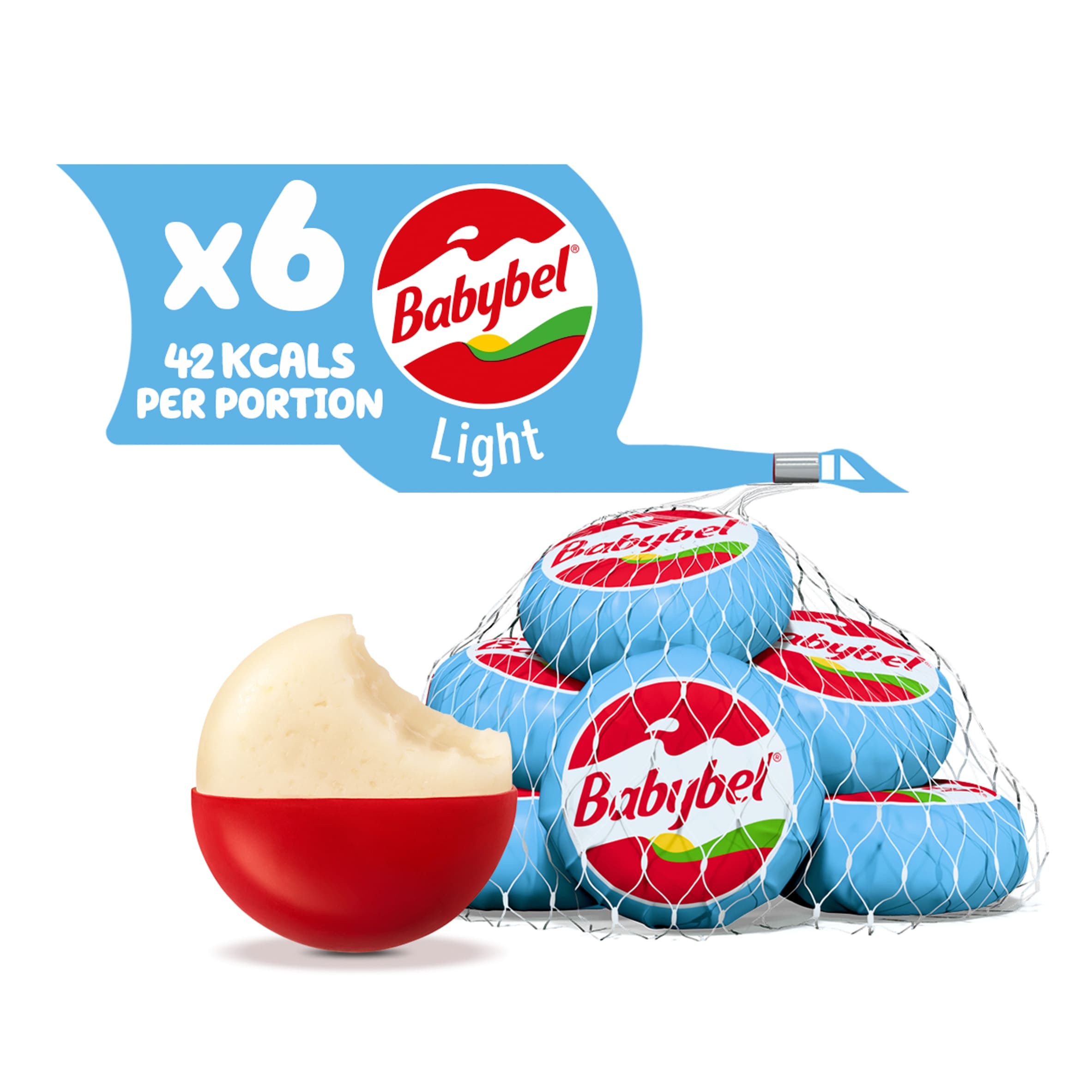 Mini Babybel Light Cheese Snacks 6 x 20g