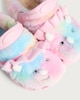 image 3 of F&F Girls Faux Fur Lined Slip On Unicorn Clogs in Multi