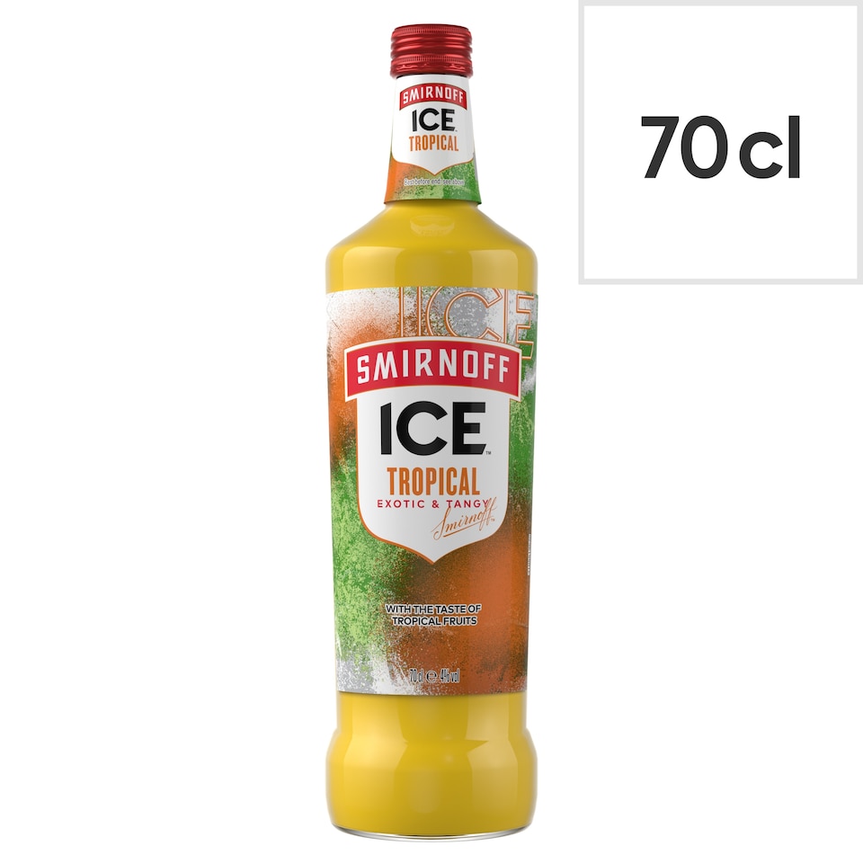 Smirnoff Ice Tropical Ready To Drink Premix Bottle 70cl