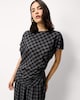 image 1 of F&F Checked Co-ord Blouse in Multi Black