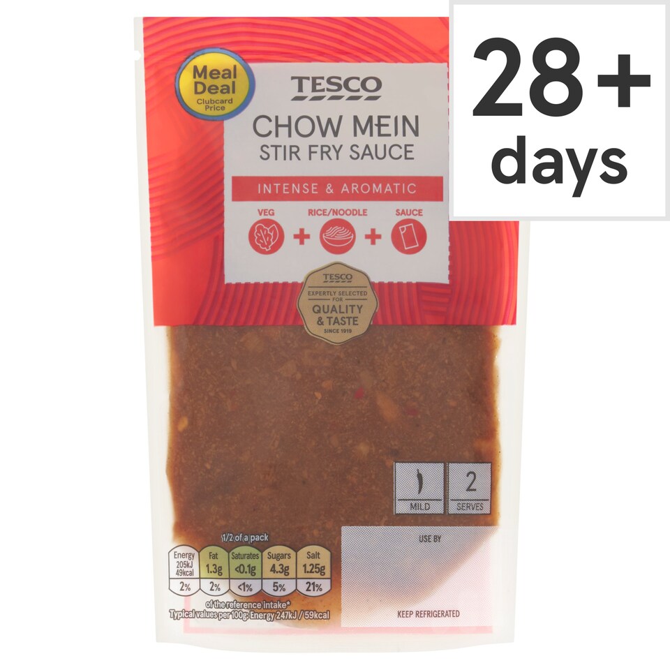Tesco Chow Mein Stir Fry Sauce 165g Tesco Groceries