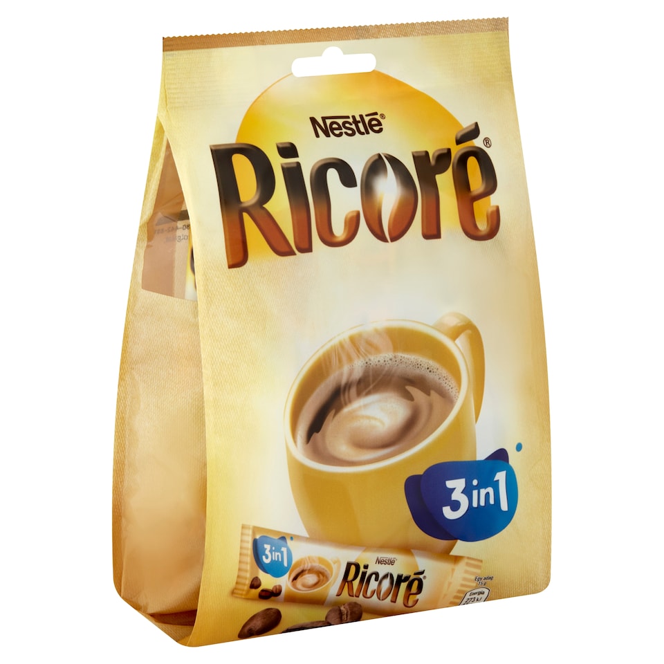 image 1 of Nestlé Ricoré 3in1 Instant Coffee Powder Mix with Sugar and Coffee Creamer 10 x 15 g (150 g)