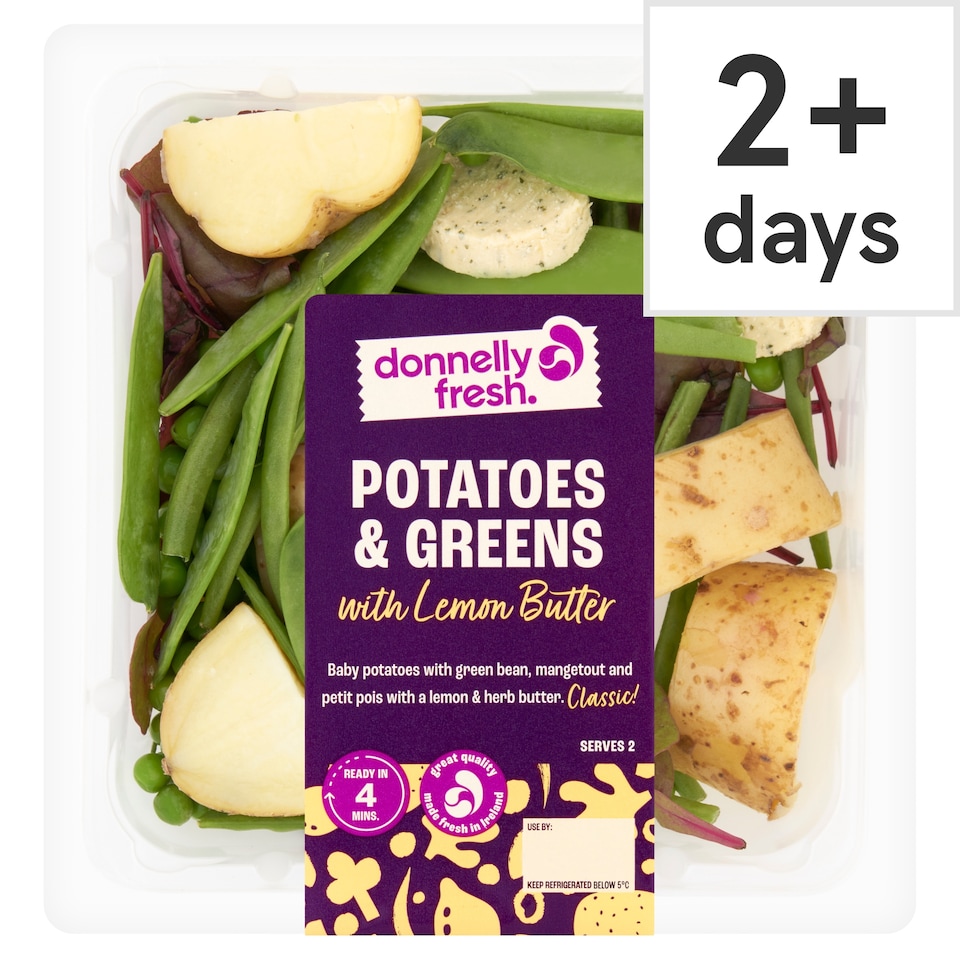 donnelly fresh Potatoes & Greens with Lemon Butter 250g
