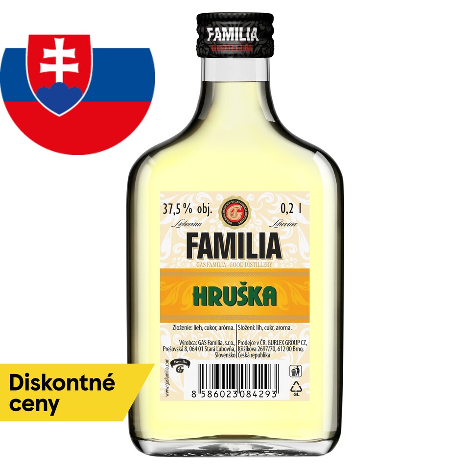 Gas Familia Pear 37.5% 0.2 L