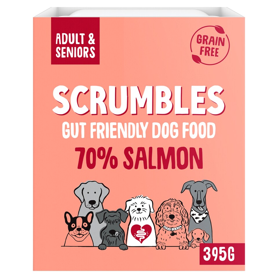 Scrumbles Salmon Complete Wet Dog Food 395G