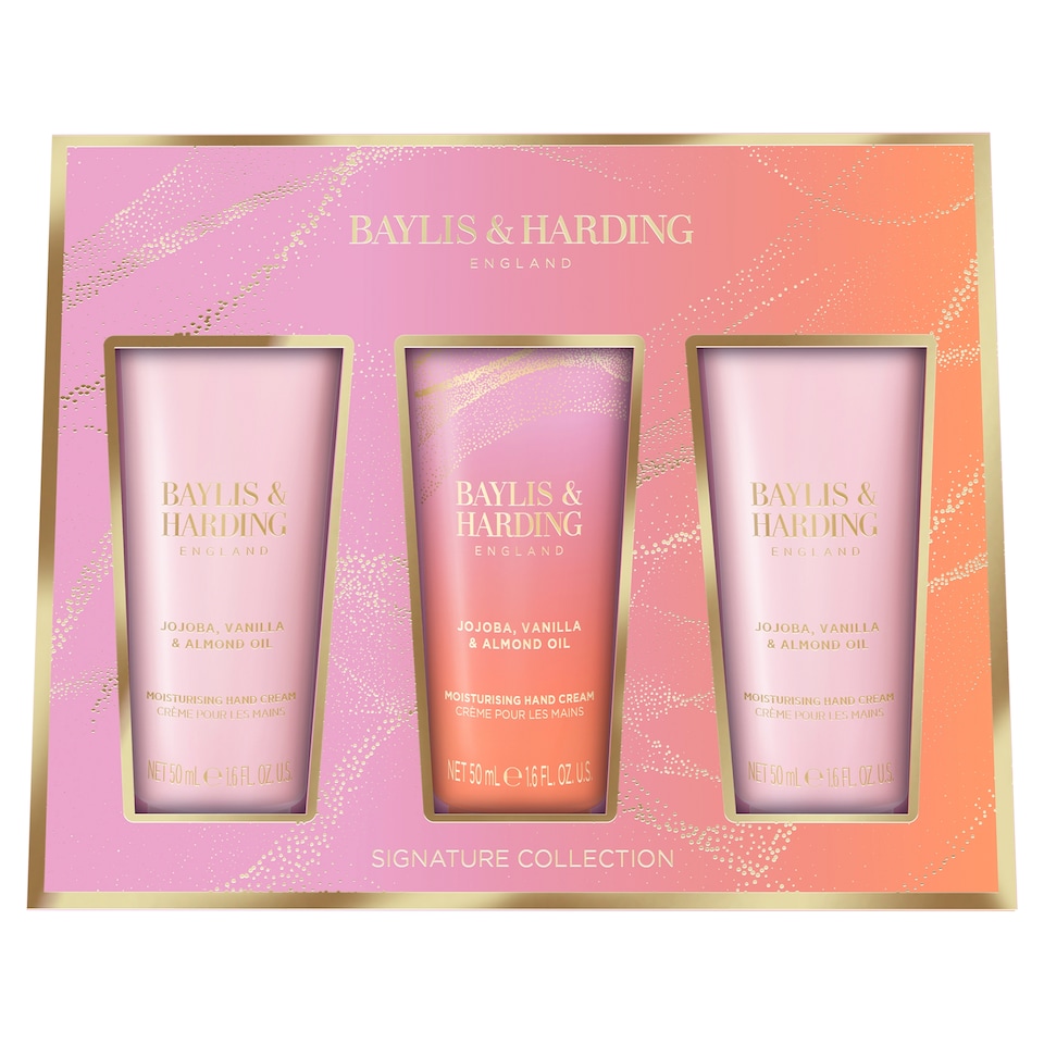 image 1 of Baylis & Harding Jojoba, Vanilla & Almond Oil Luxury Hand Creams 3x 50ml