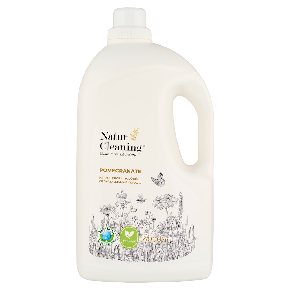 Natur Cleaning hipoallergén mosógél gránátalmamag olajjal 70 mosás 4000 ml