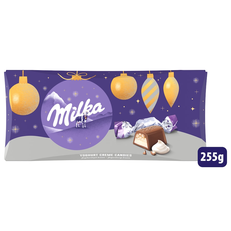 Milka szaloncukor joghurtízű krémmel 255g