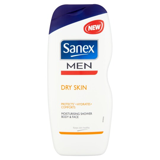 Sanex Men Dry Skin Shower Gel 250Ml Tesco Groceries