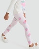 image 3 of F&F Girls 2-Pack Cotton Rich Fruit Print Leggings in Multi Pink