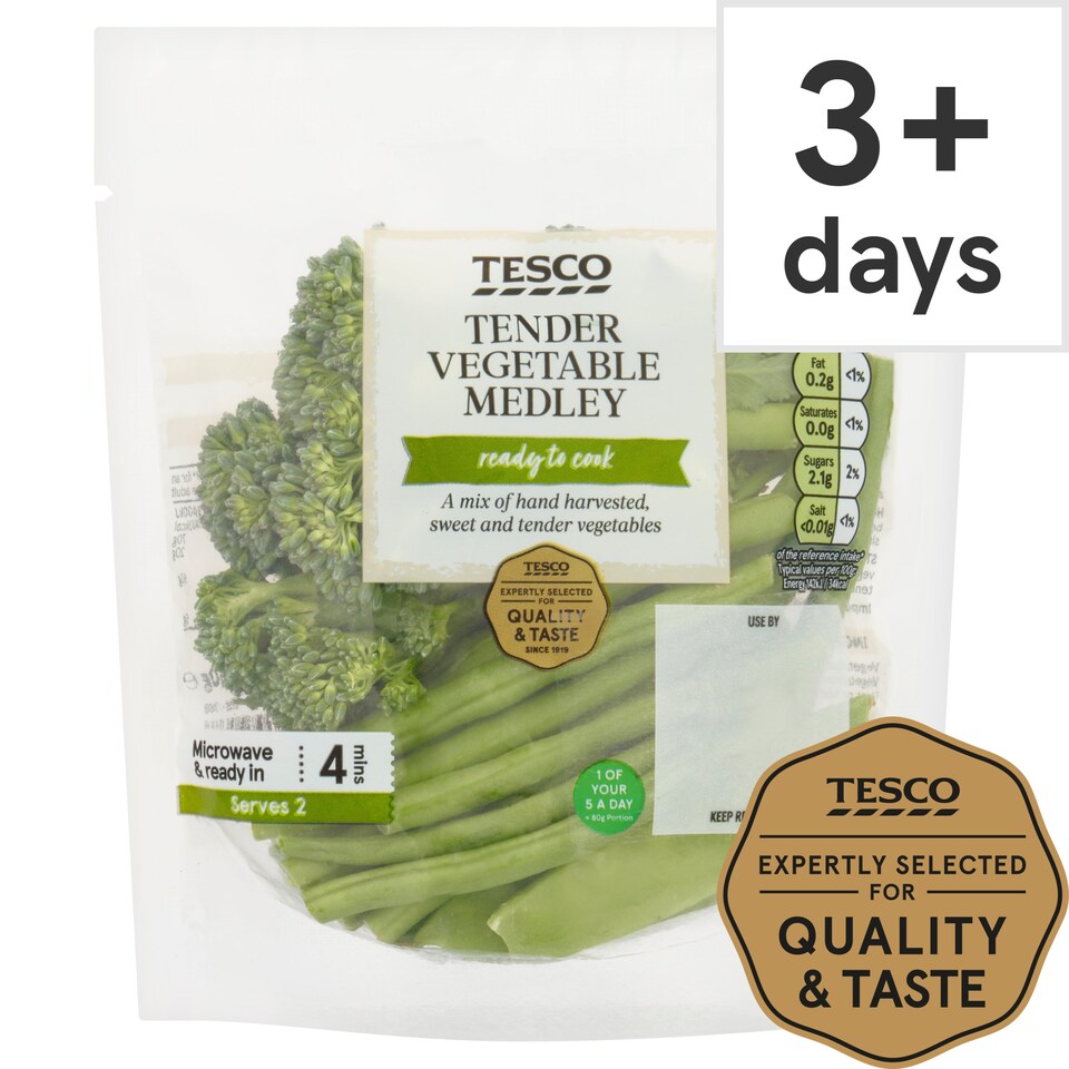 image 1 of Tesco Tender Vegetable Medley 160G