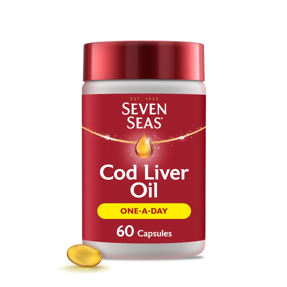 image 1 of Seven Seas Cod Liver Oil One A Day 60 Capsules