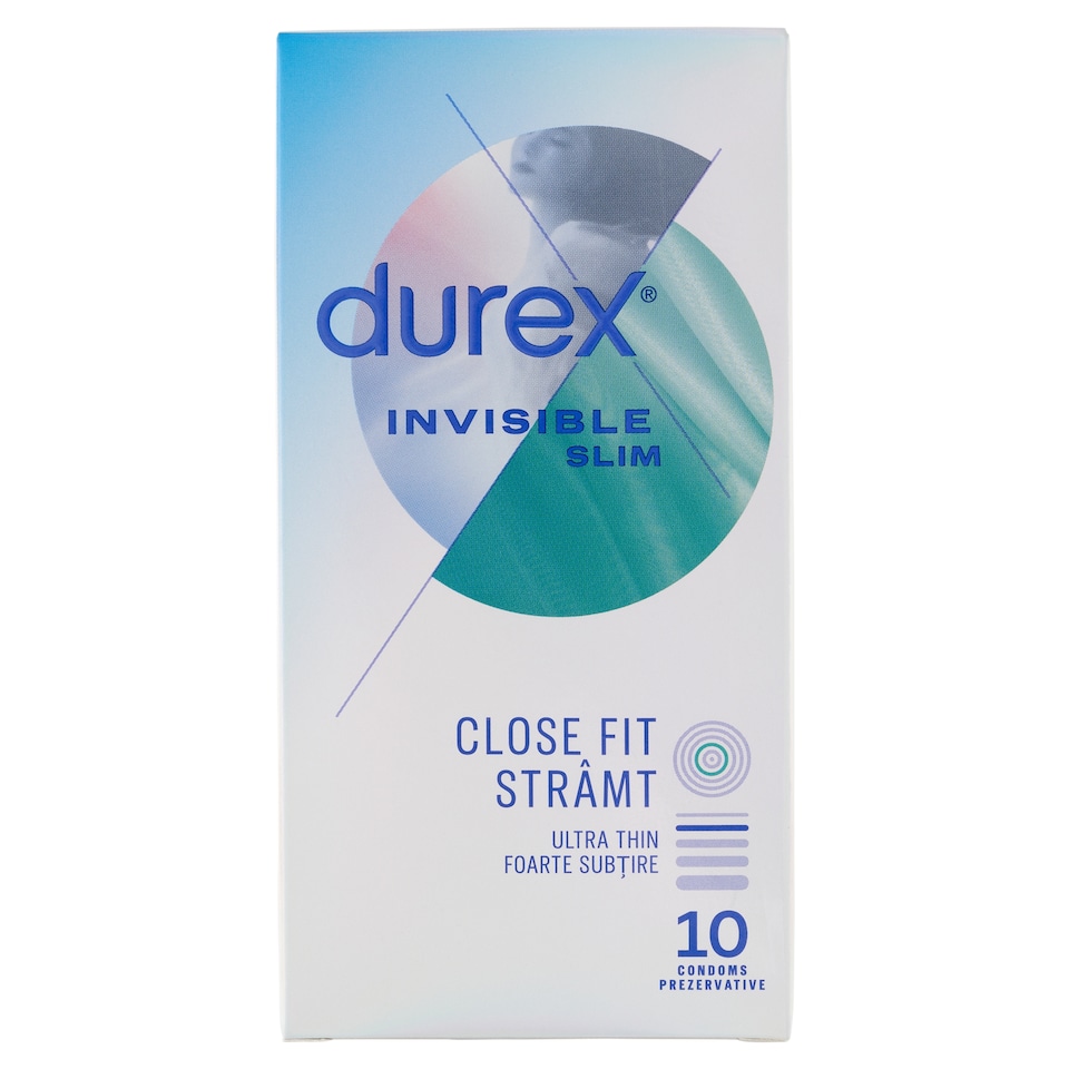 Durex Invisible Slim óvszer 10 db   1. kép