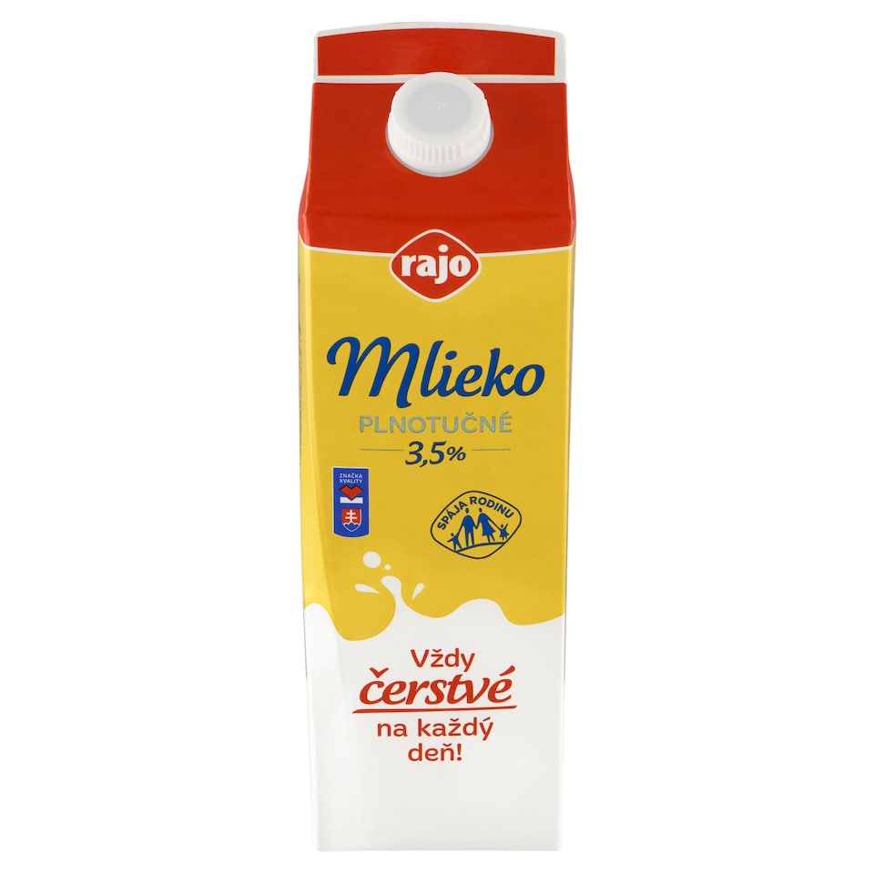 obrázok 1 z Rajo Mlieko plnotučné 3,5% 1 l
