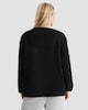 image 3 of F&F Fleece Button Up Pyjama Cardigan in Black