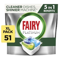 Fairy Platinum All In One Original 51 Dishwasher Tablets 760G